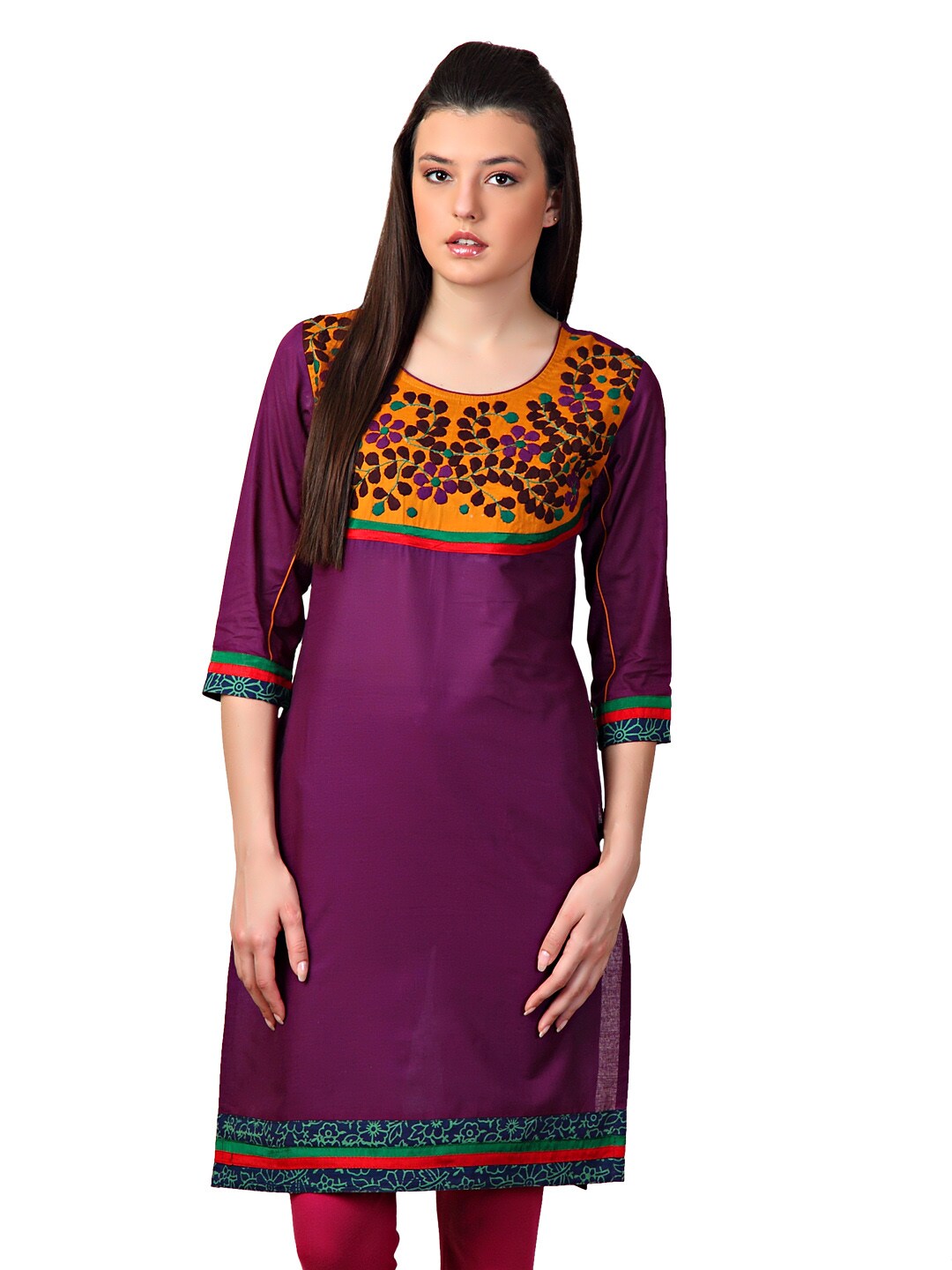 Span Women Purple Kurta