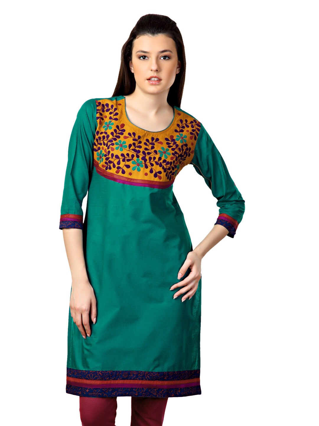 Span Women Teal Kurta