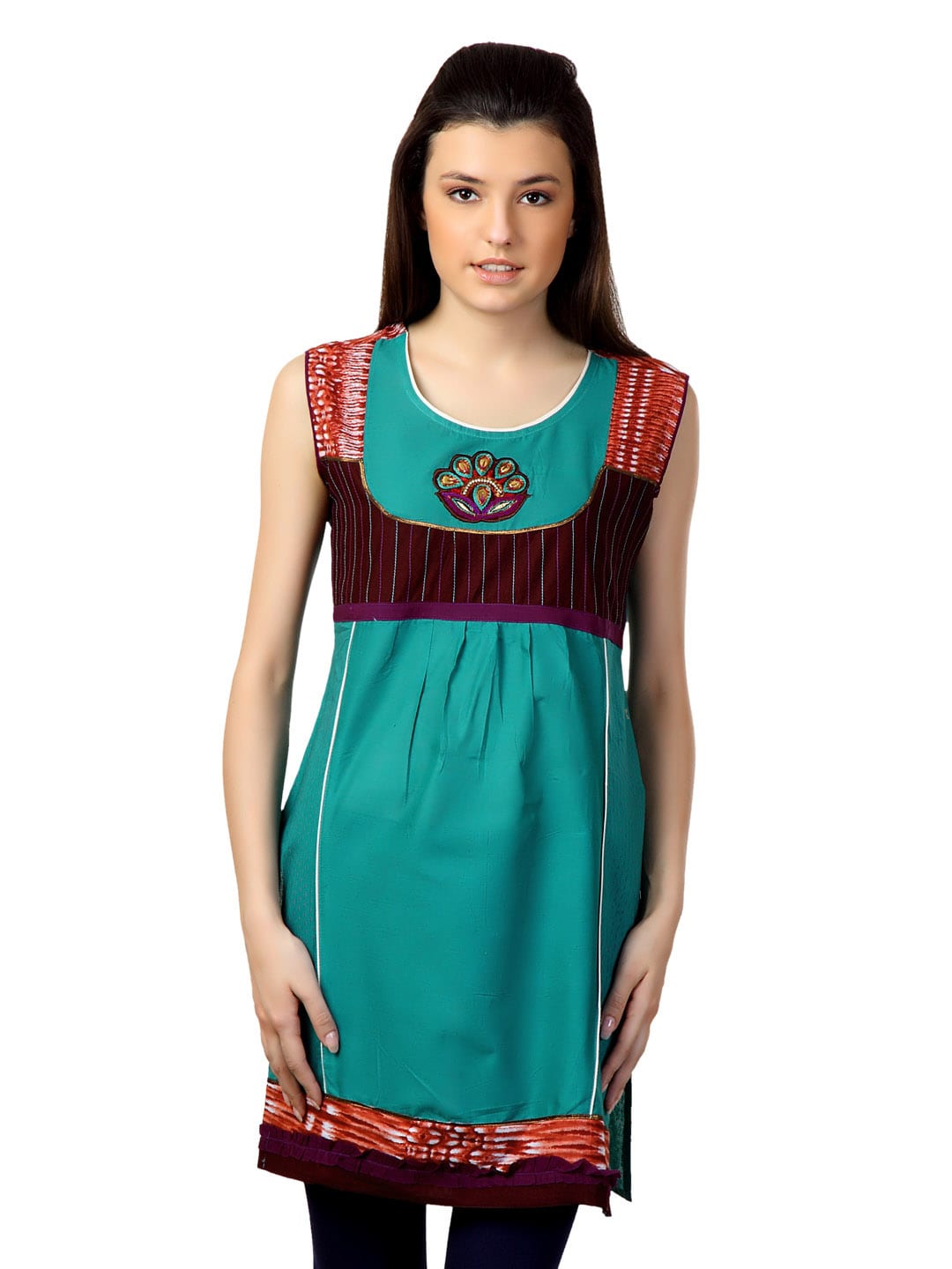 Span Women Green Kurta