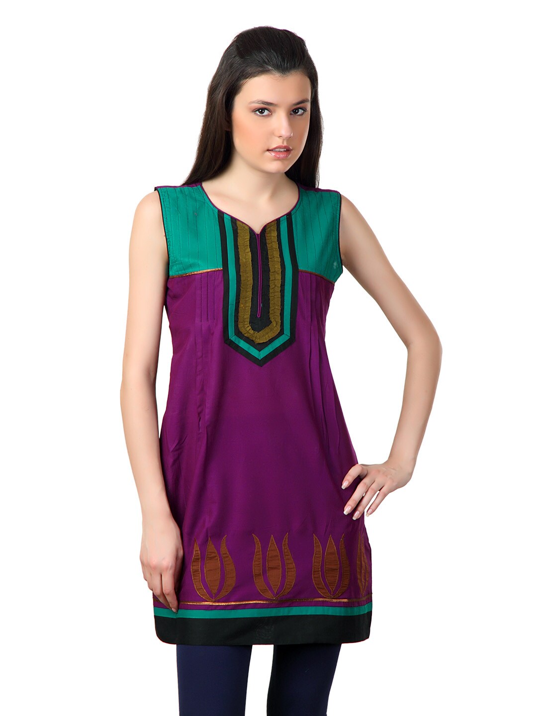 Span Women Purple Kurta