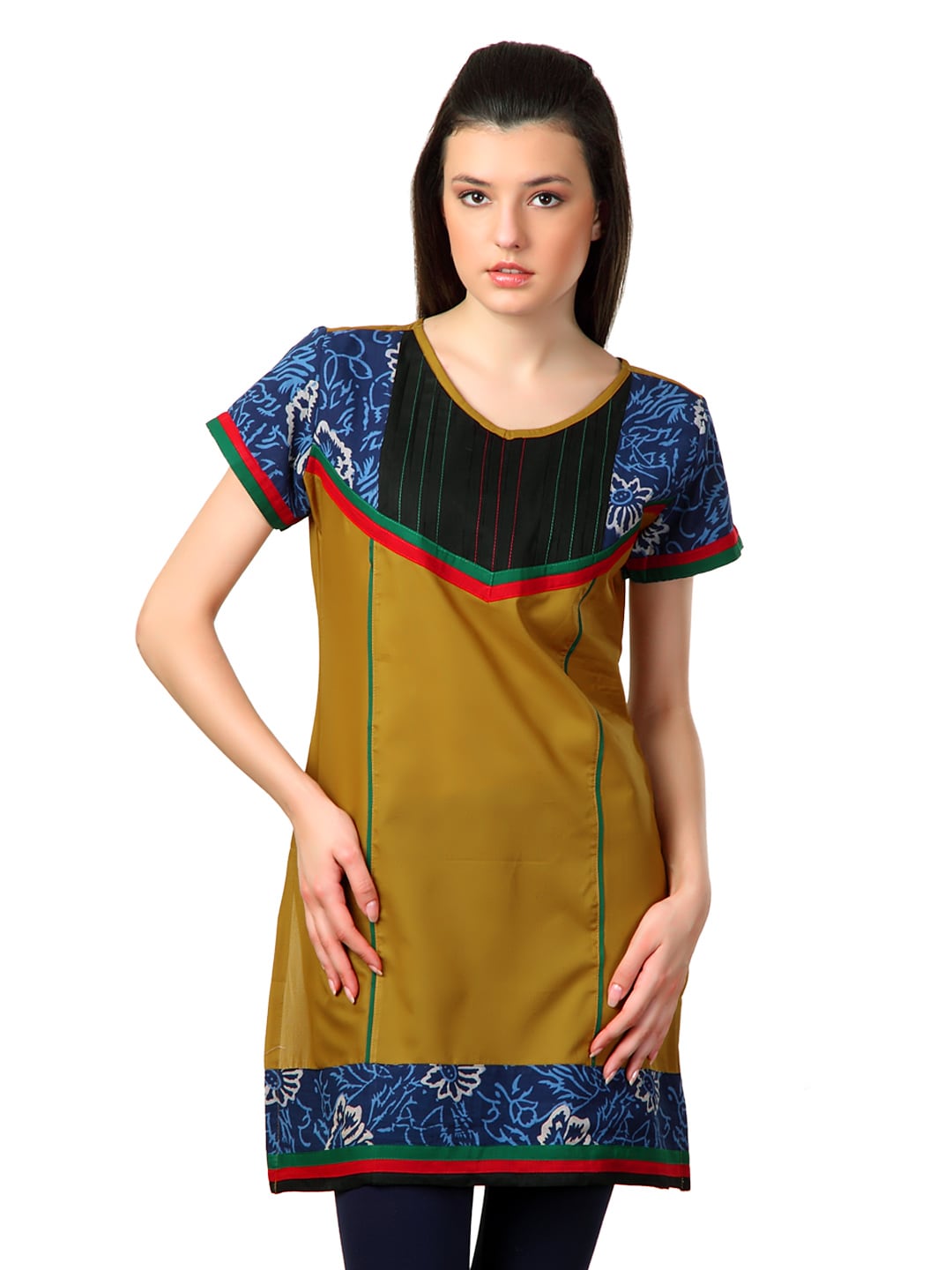 Span Women Mustard Kurta