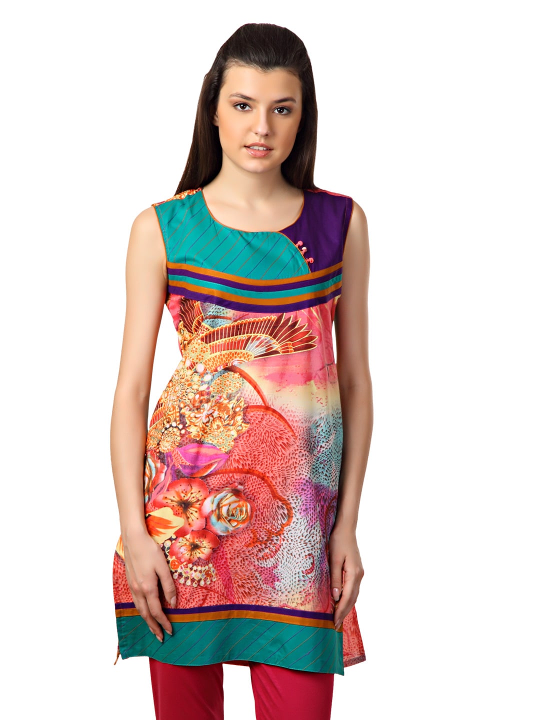 Span Women Multi Coloured Kurta