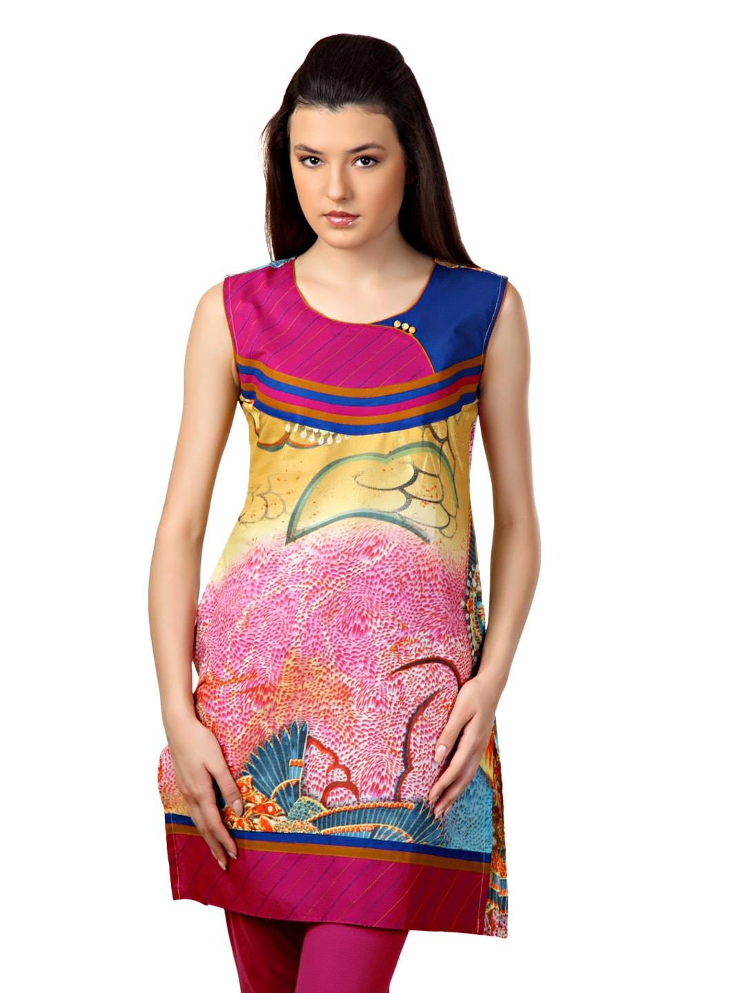 Span Women Multi Coloured Kurta