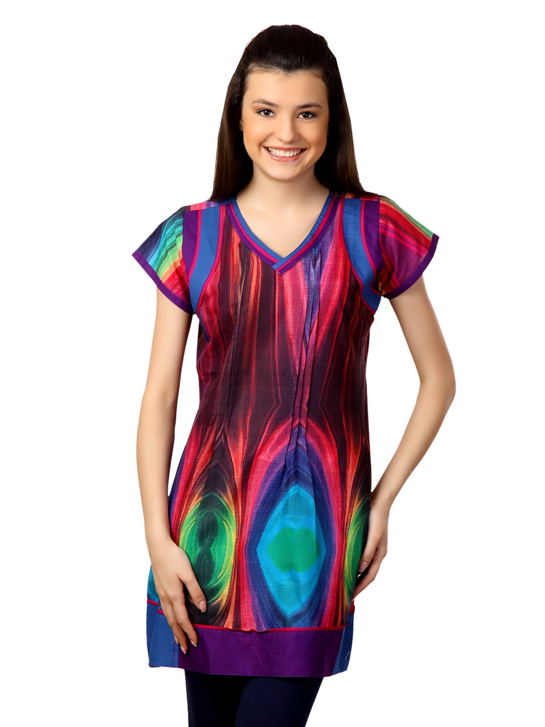 Span Women Multi Colored Kurta