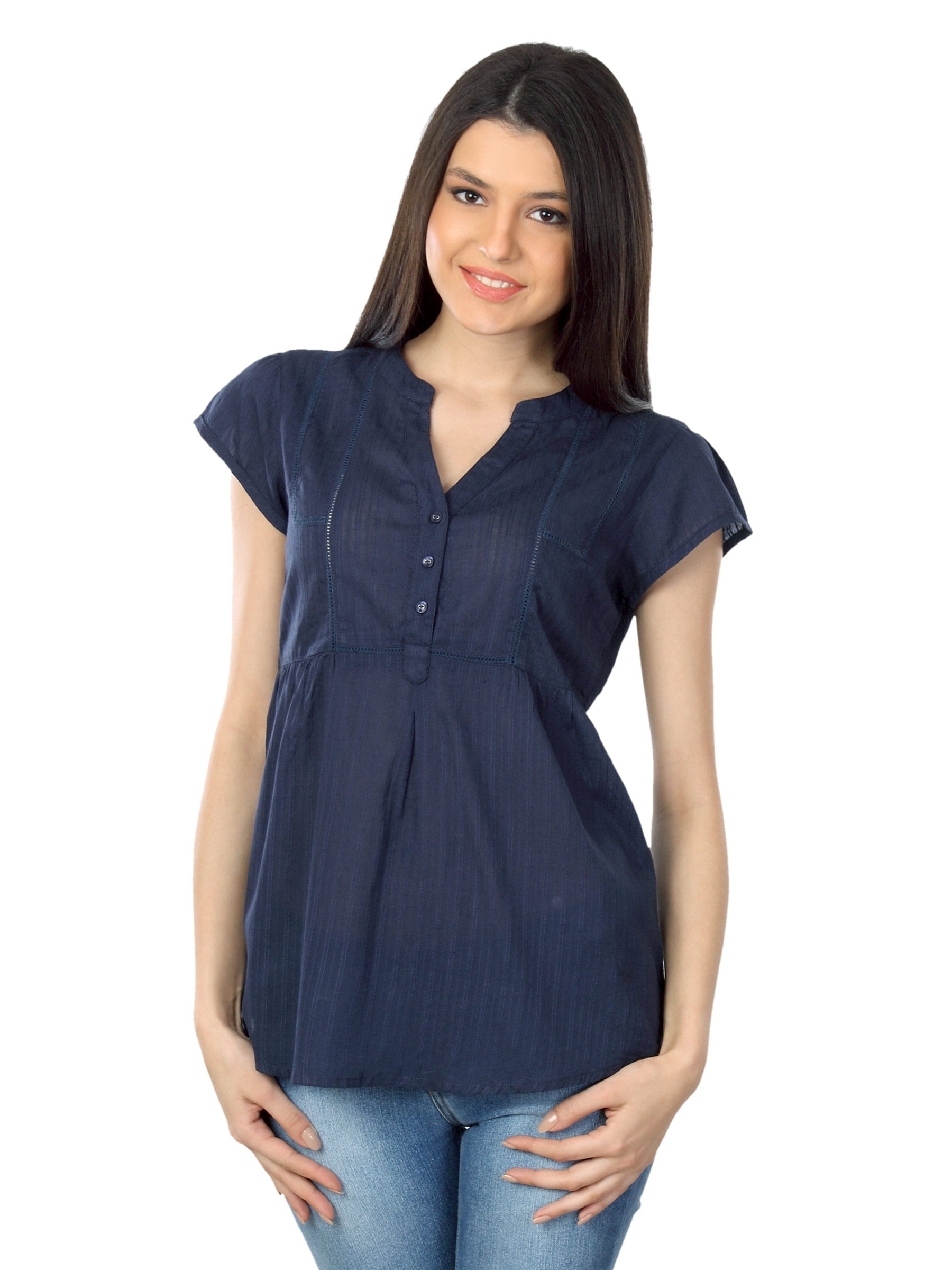 Lee Women Rosa Navy Blue Top