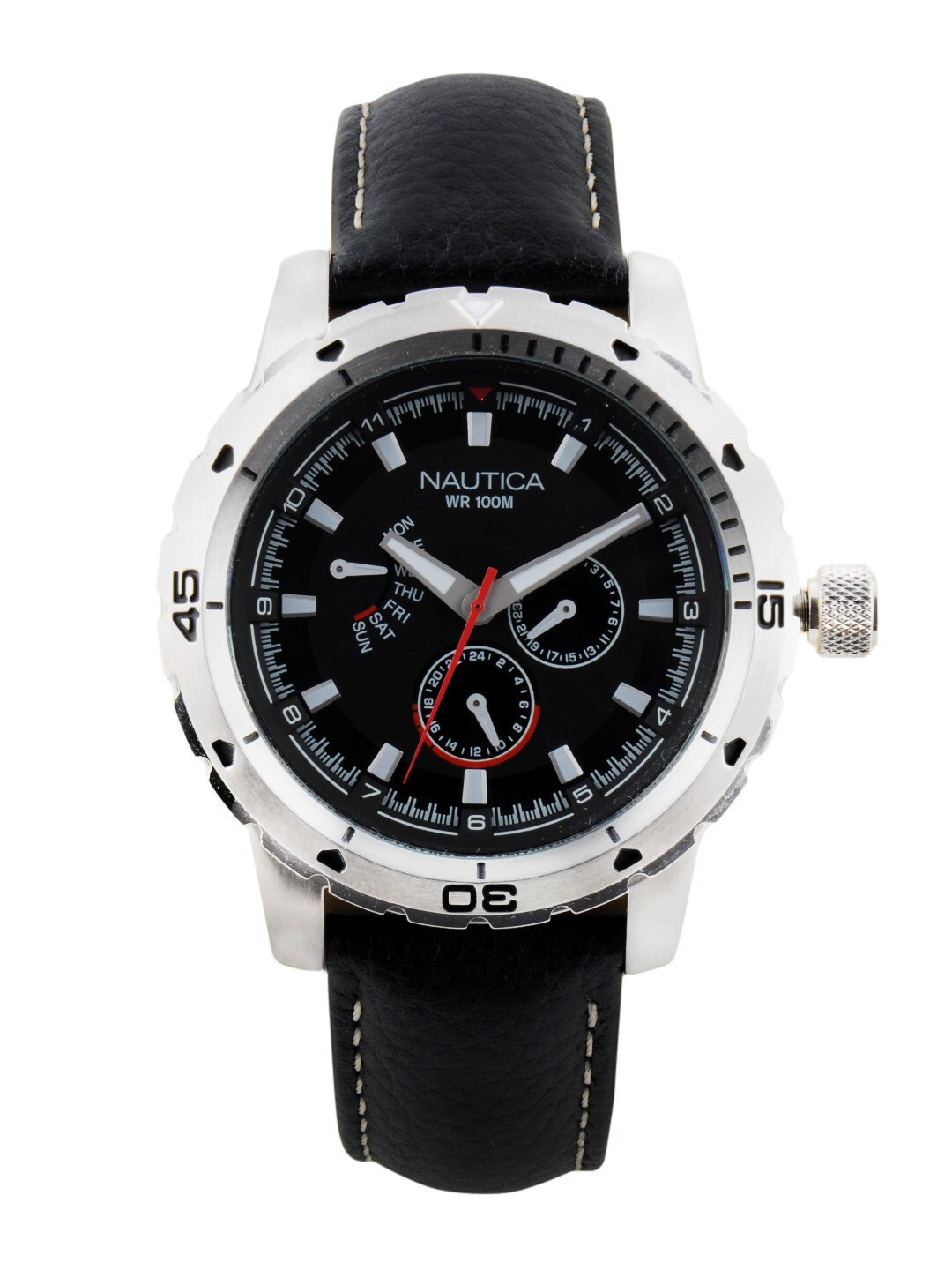 Nautica Men Black Dial Chronograph Watch