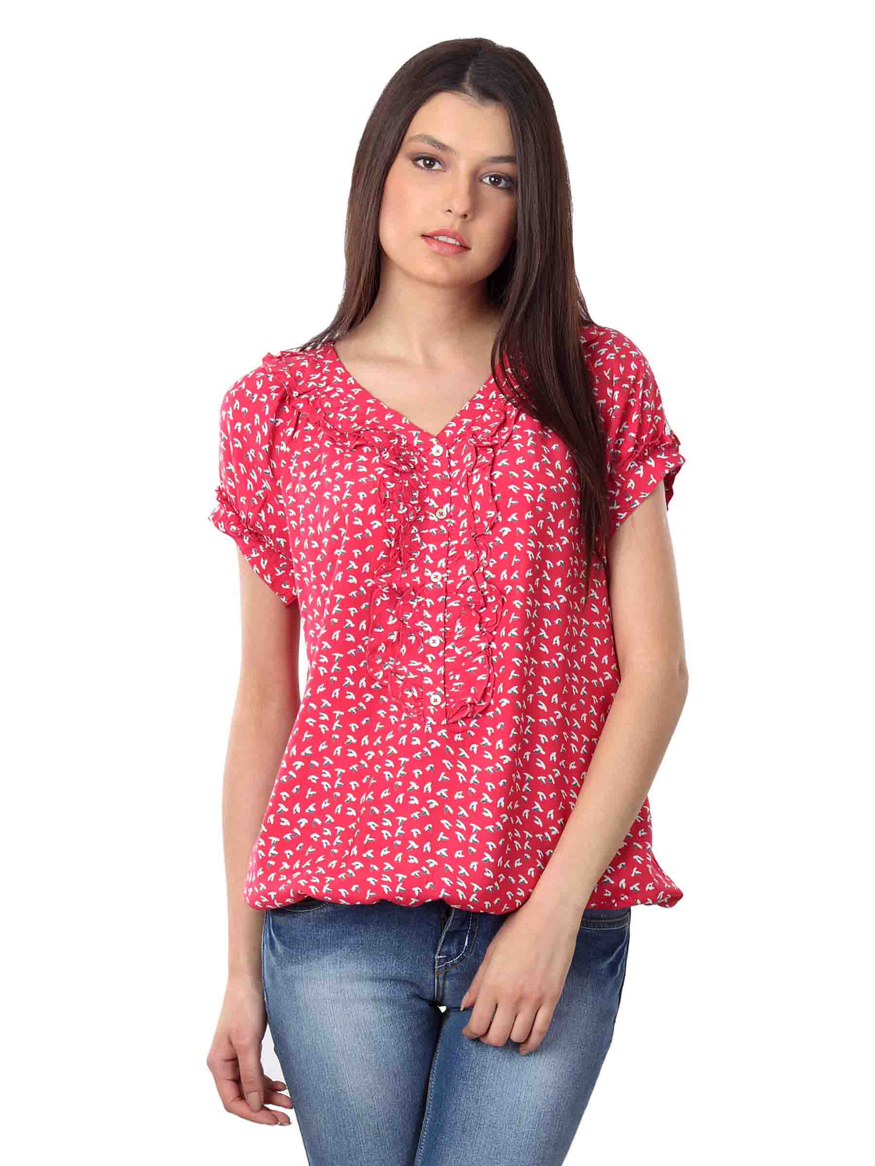 Wrangler Women Red Rosy Top