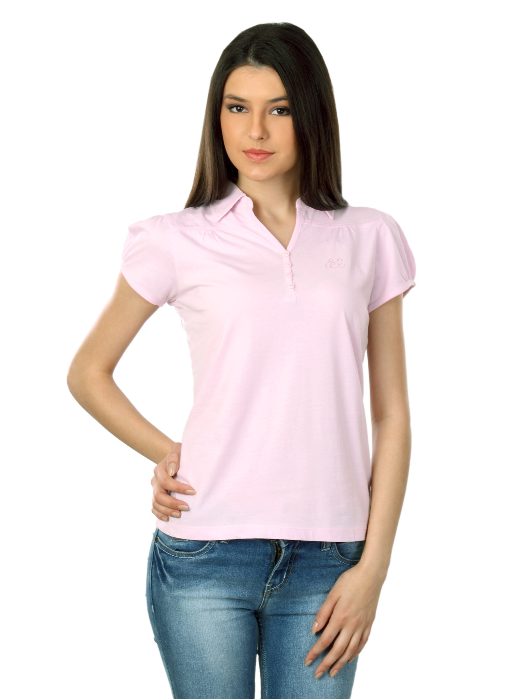 Wrangler Women Stud Pink Top