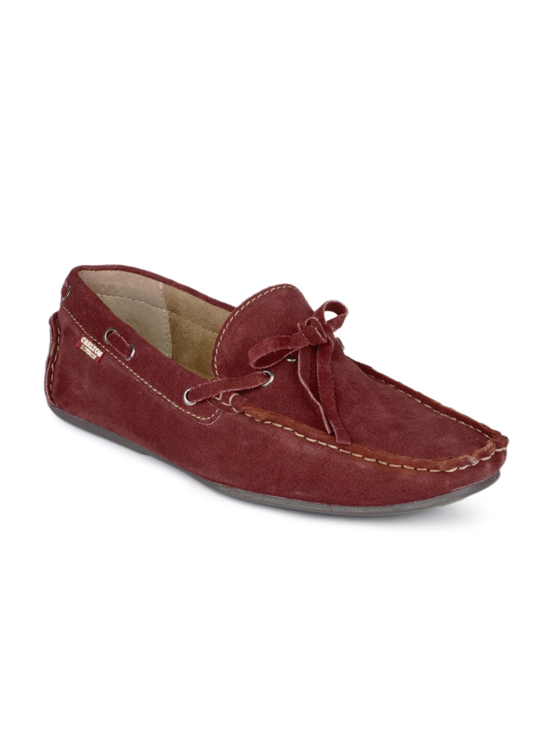 Carlton London Men Maroon Shoes