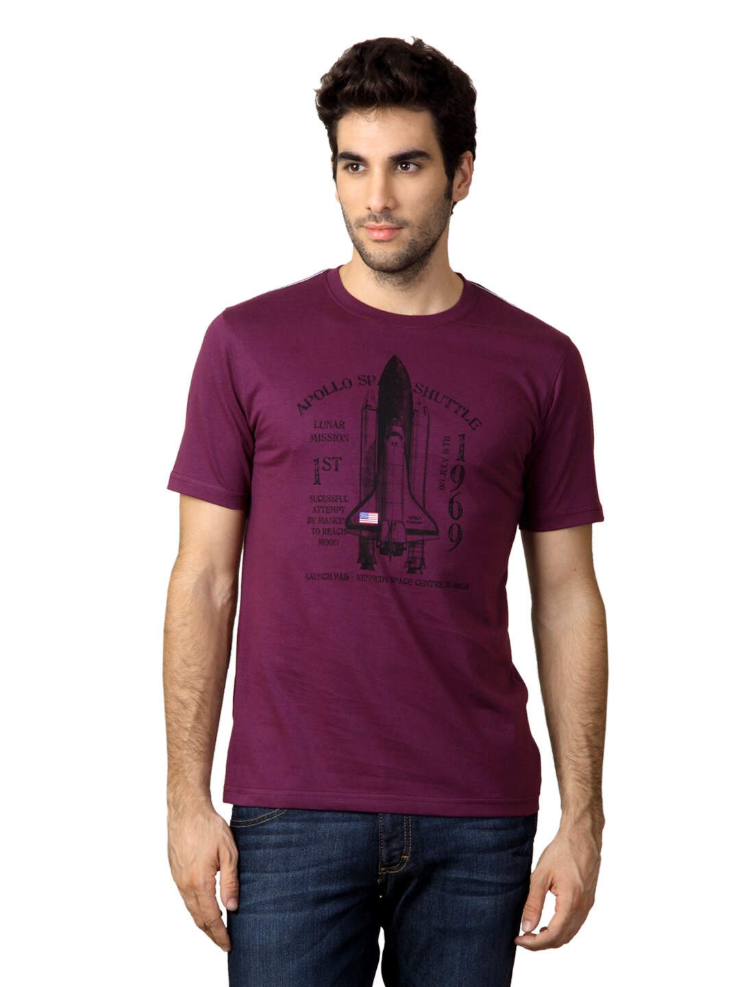 Locomotive Men Purple T-shirt