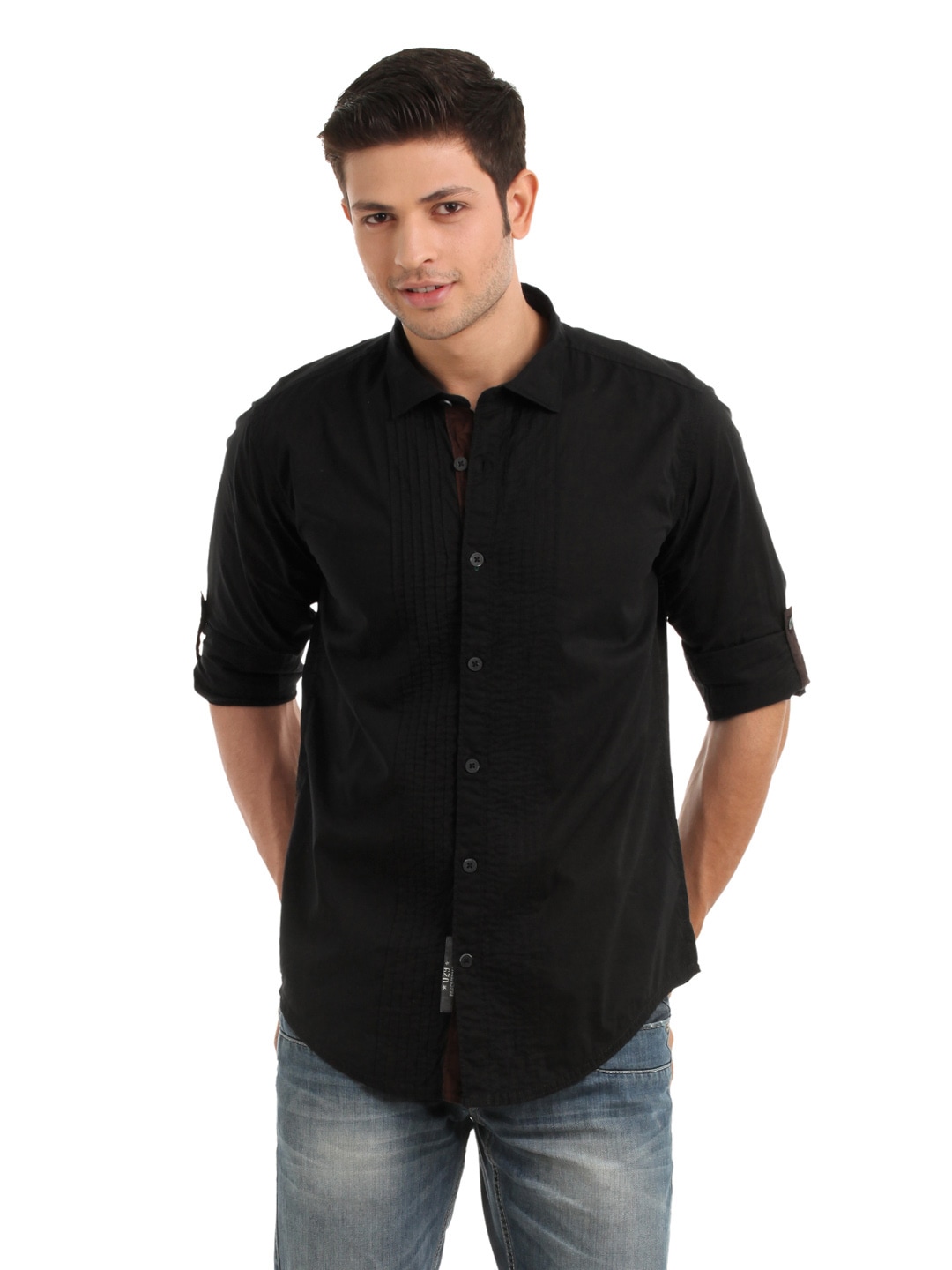 Basics Men Black Shirt