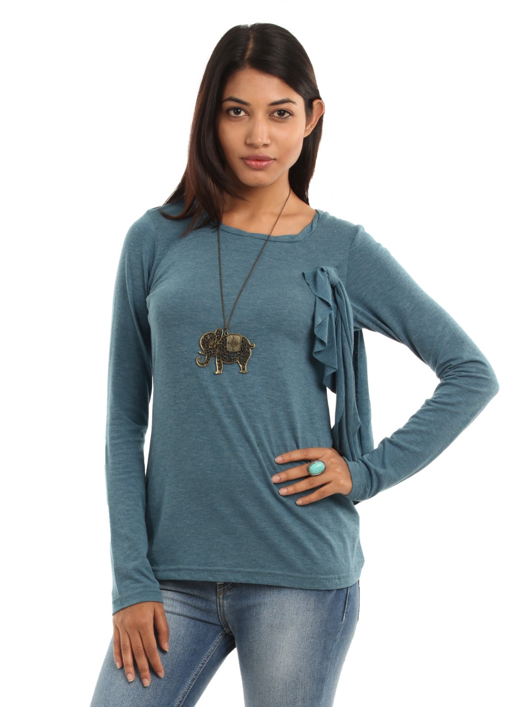 AND Women Blue Top