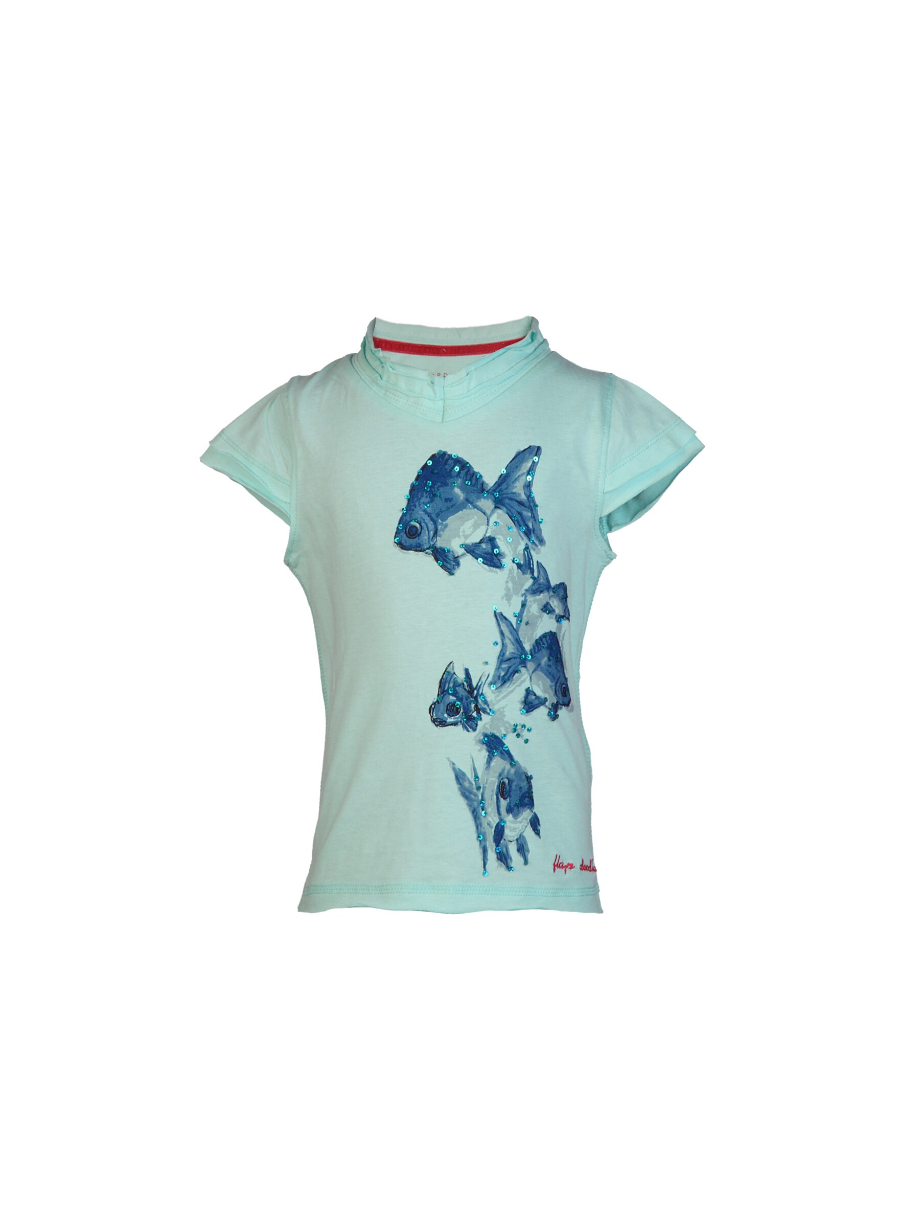 Doodle Girls Printed Blue Top