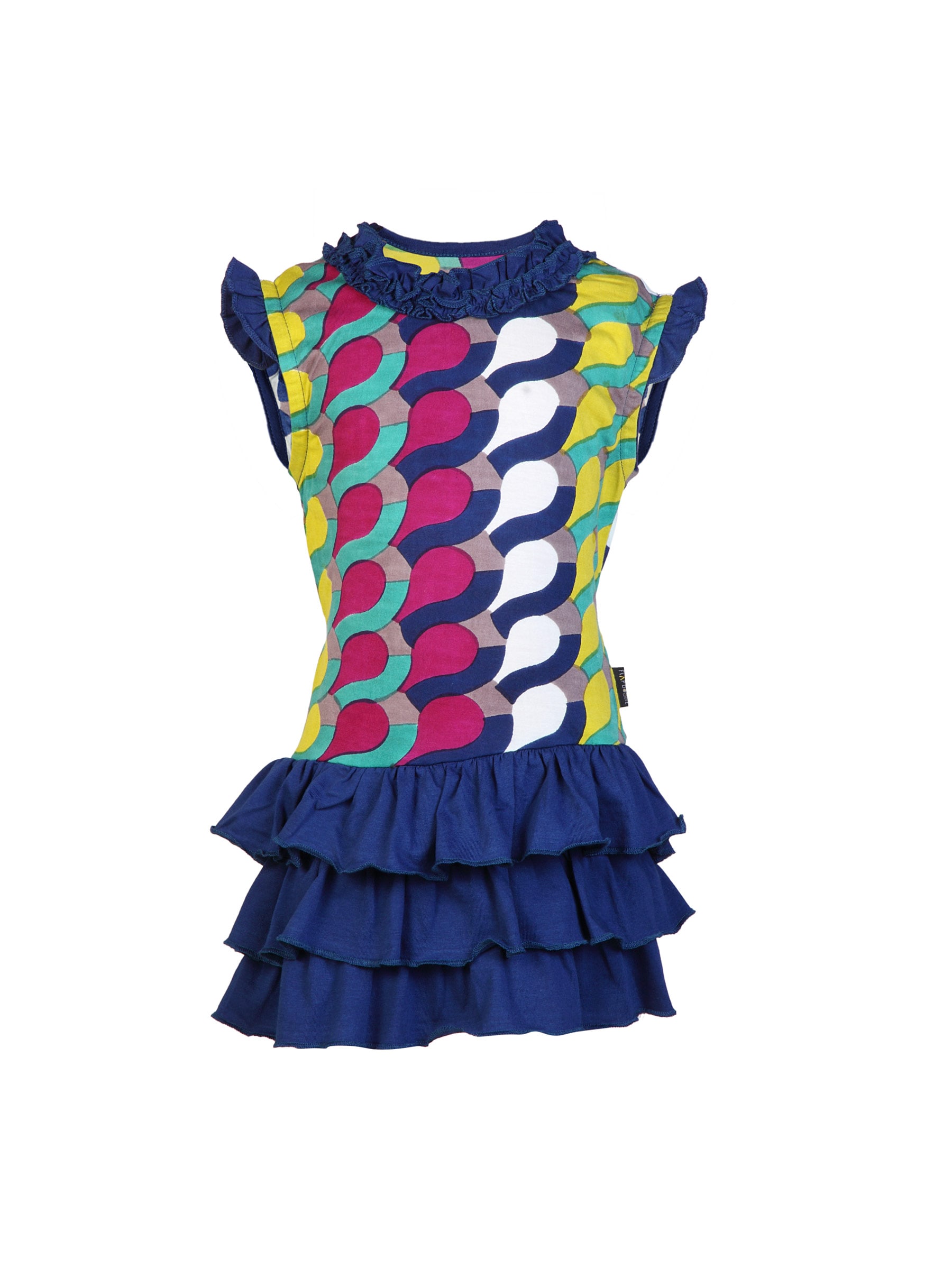 Doodle Girls Navy Blue Dress