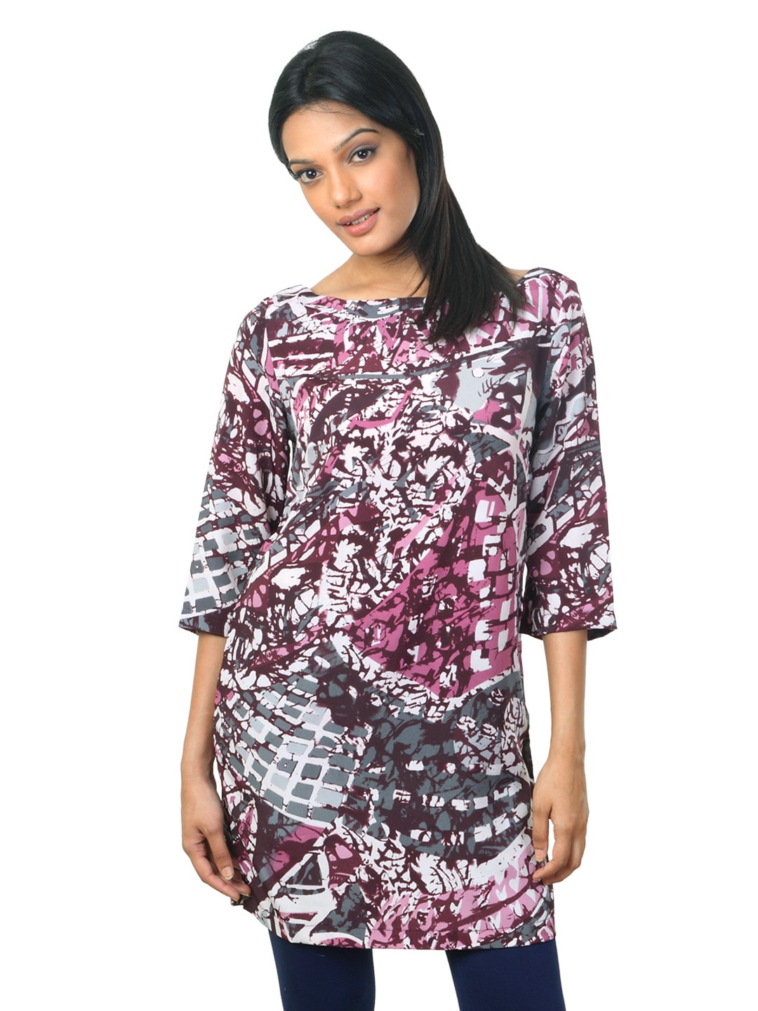 Remanika Women Printed Pink Tunic