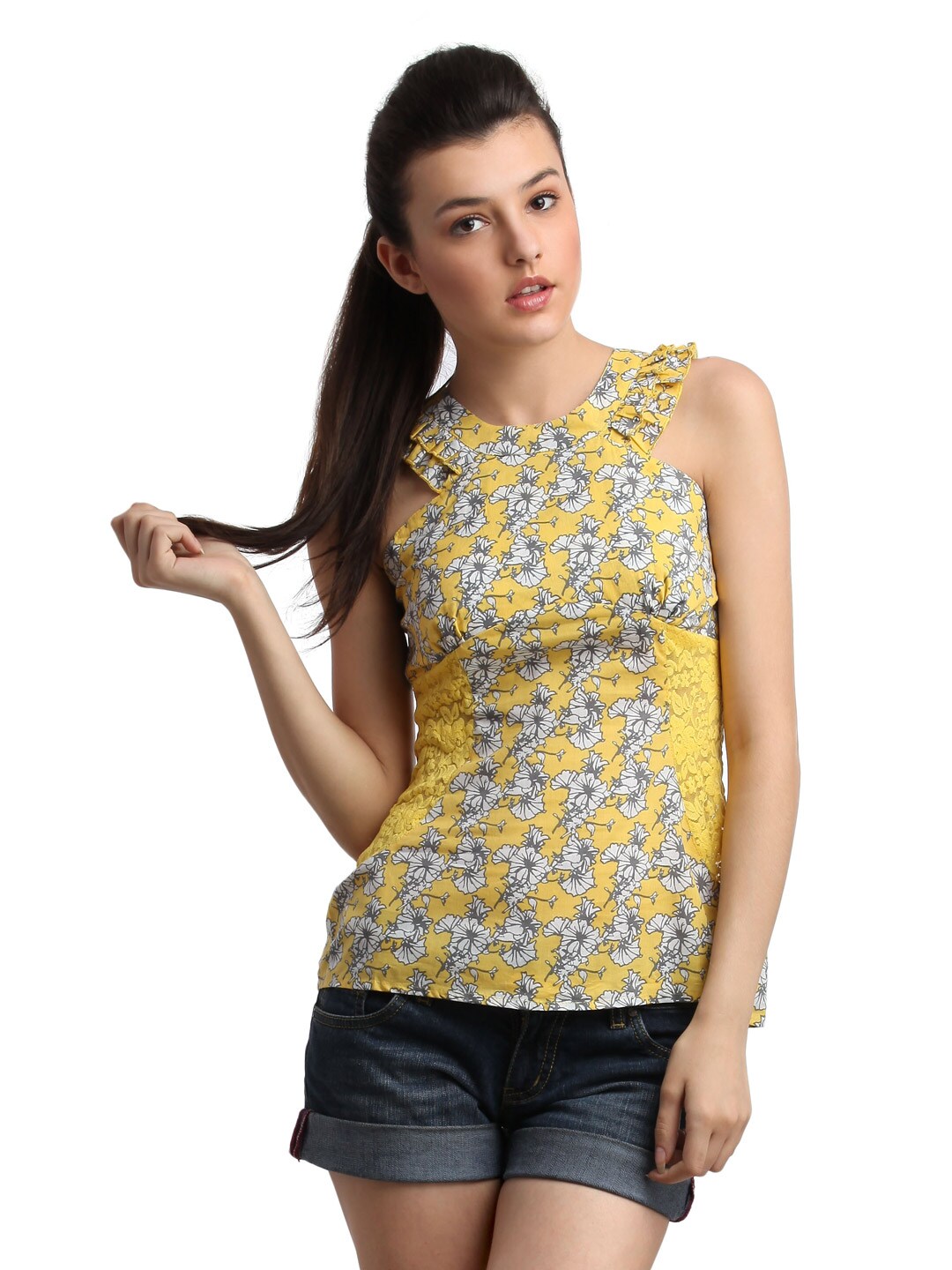 Remanika Women Yellow Top