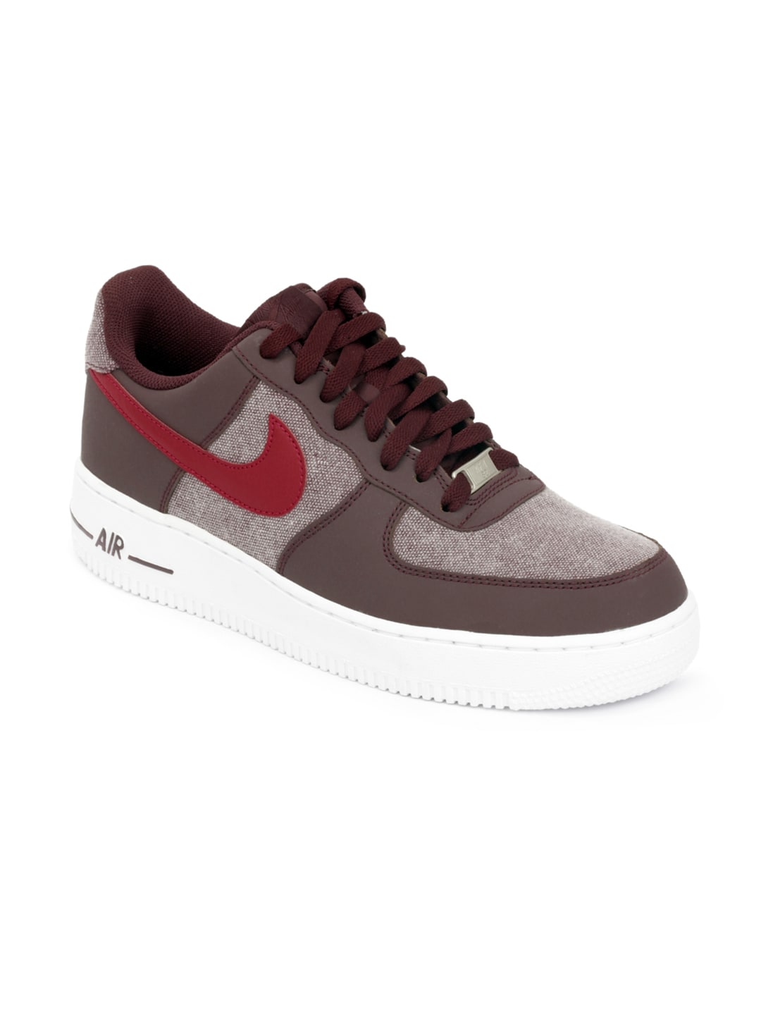 Nike Men Wine Air Force Casual Shoes