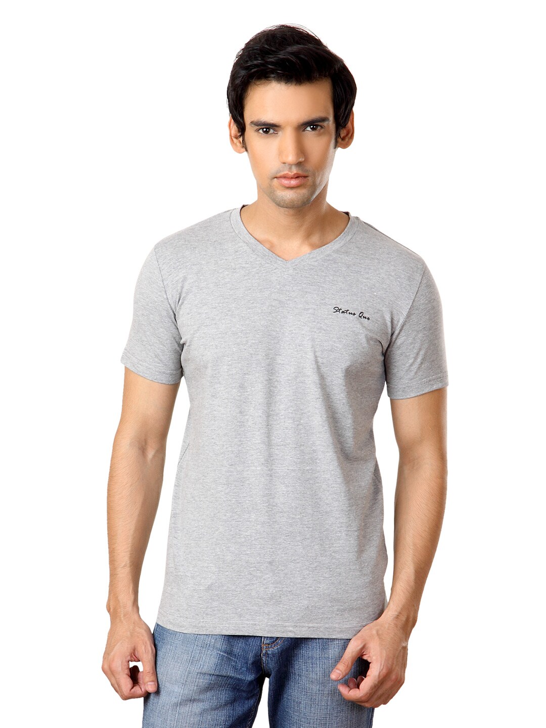 Status Quo Men Grey T-shirt