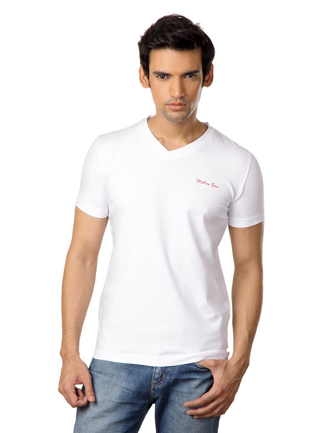Status Quo Men White T-shirt