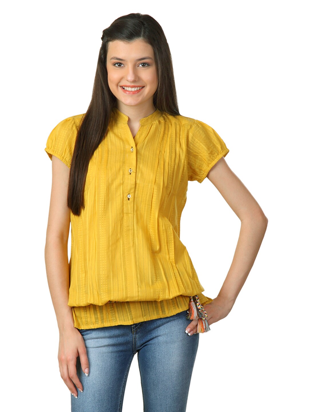 Sepia Women Mustard Top