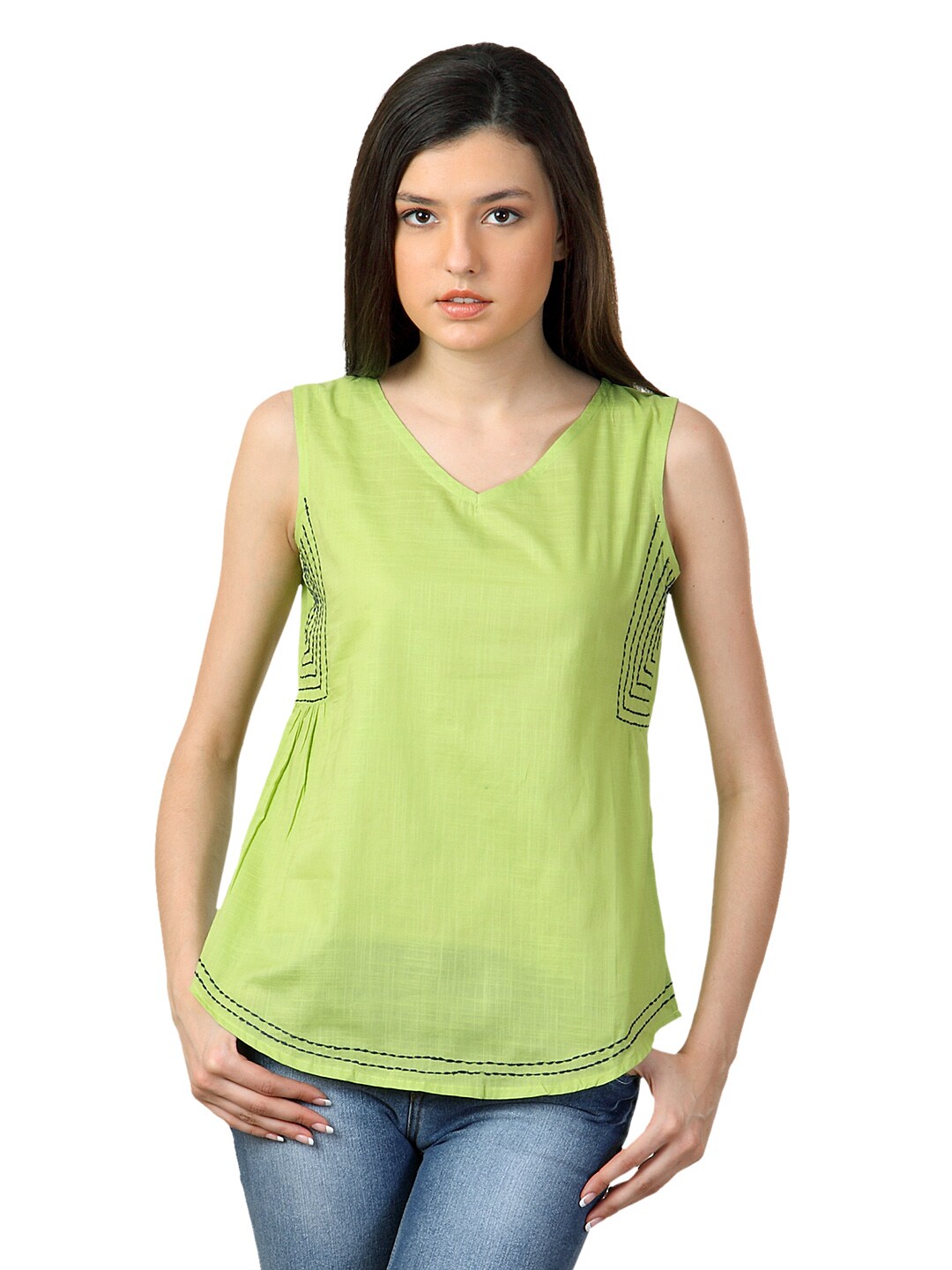 Sepia Women Green Top