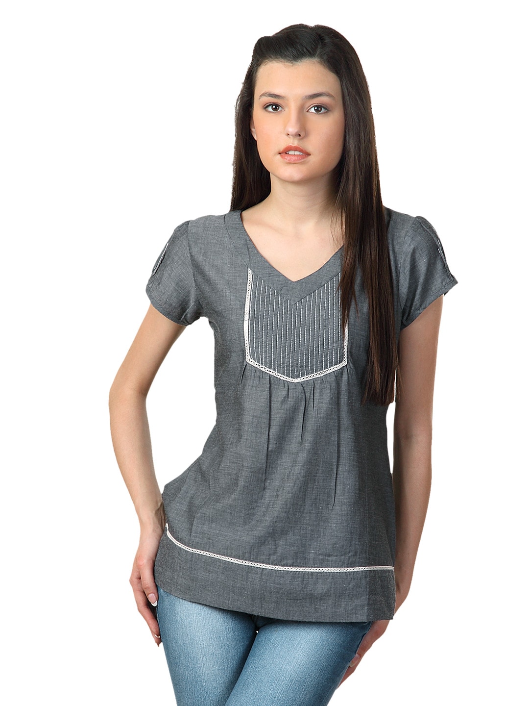 Sepia Women Grey Top