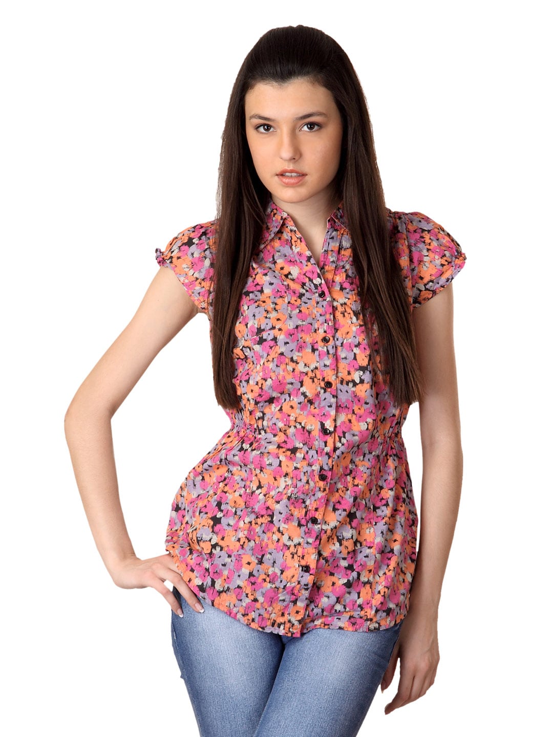 Flying Machine Women Multicoloured Printed Shirt