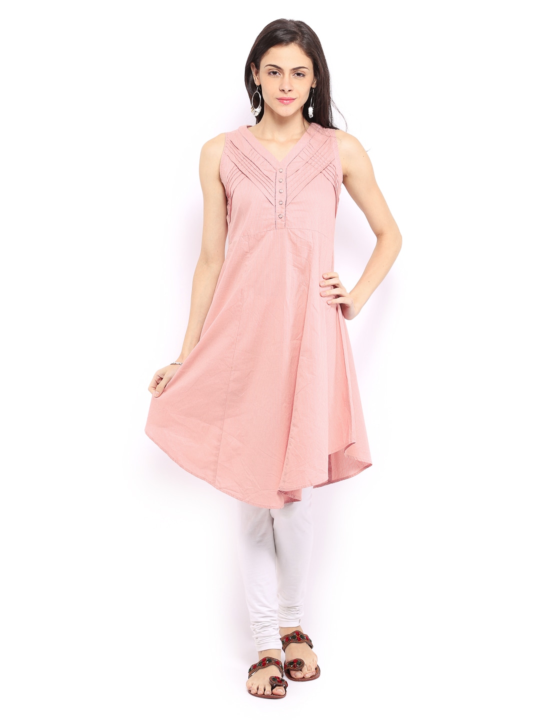 W Women Pink Kurta