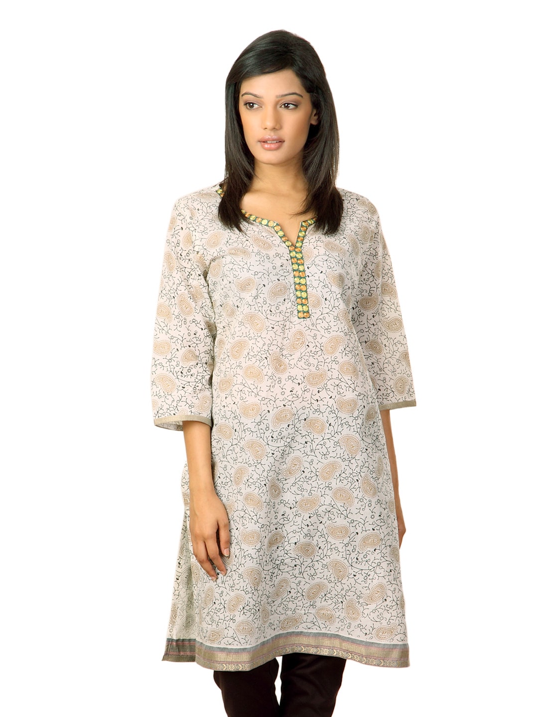 Aurelia Women Cream Kurta