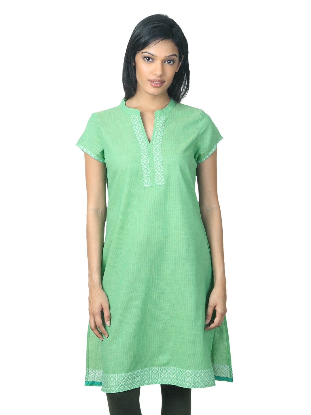 Aurelia Women Green Kurta