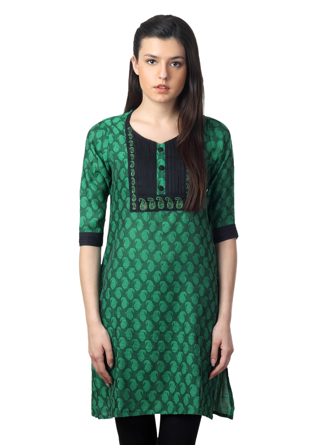 Mother Earth Women Green Kurta