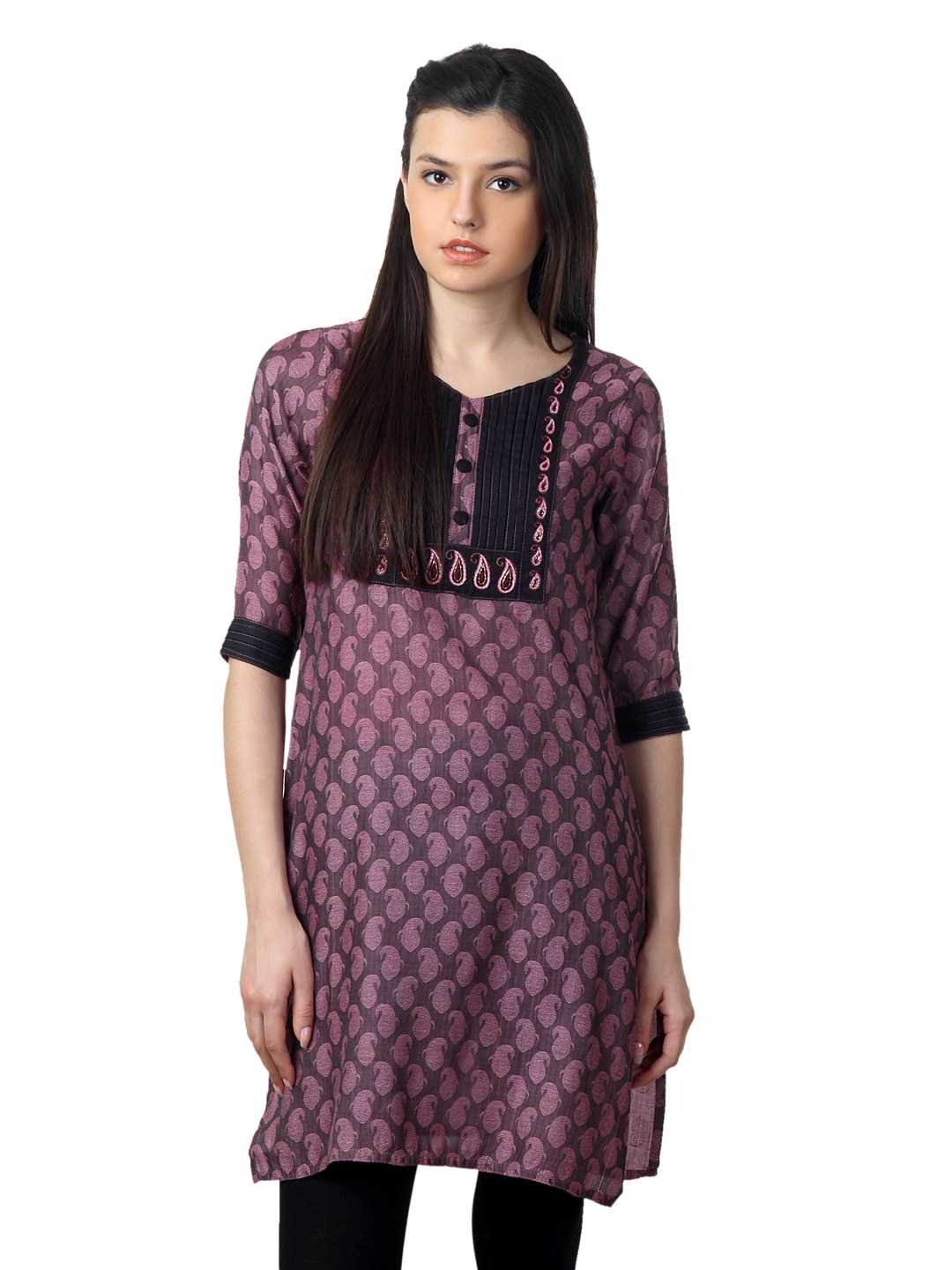 Mother Earth Women Purple Kurta