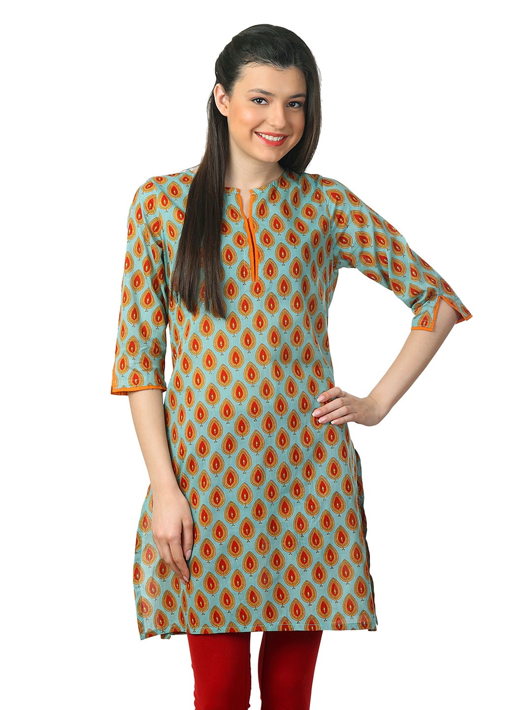 Mother Earth Women Green Kurta