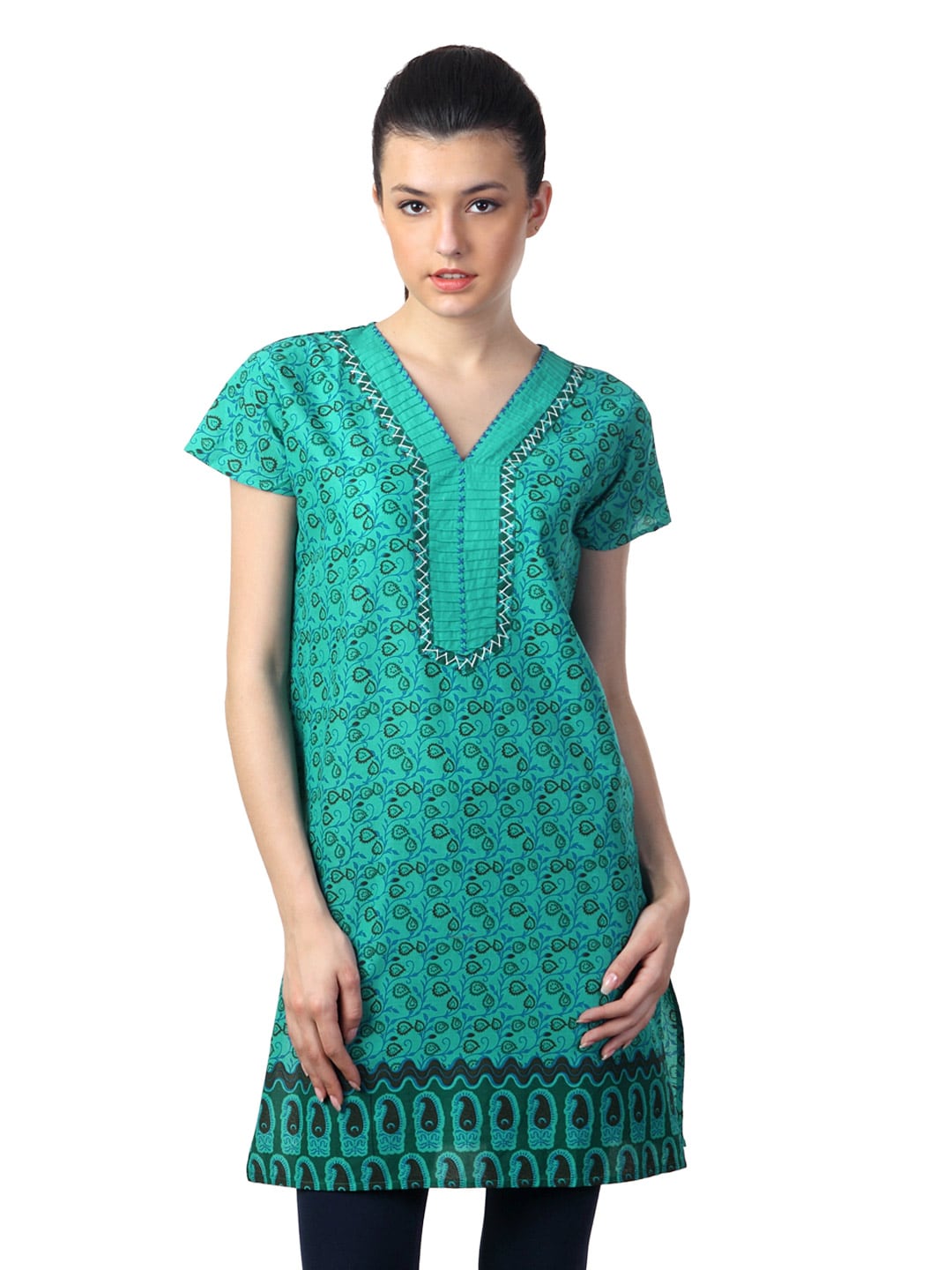 Mother Earth Women Green Kurta