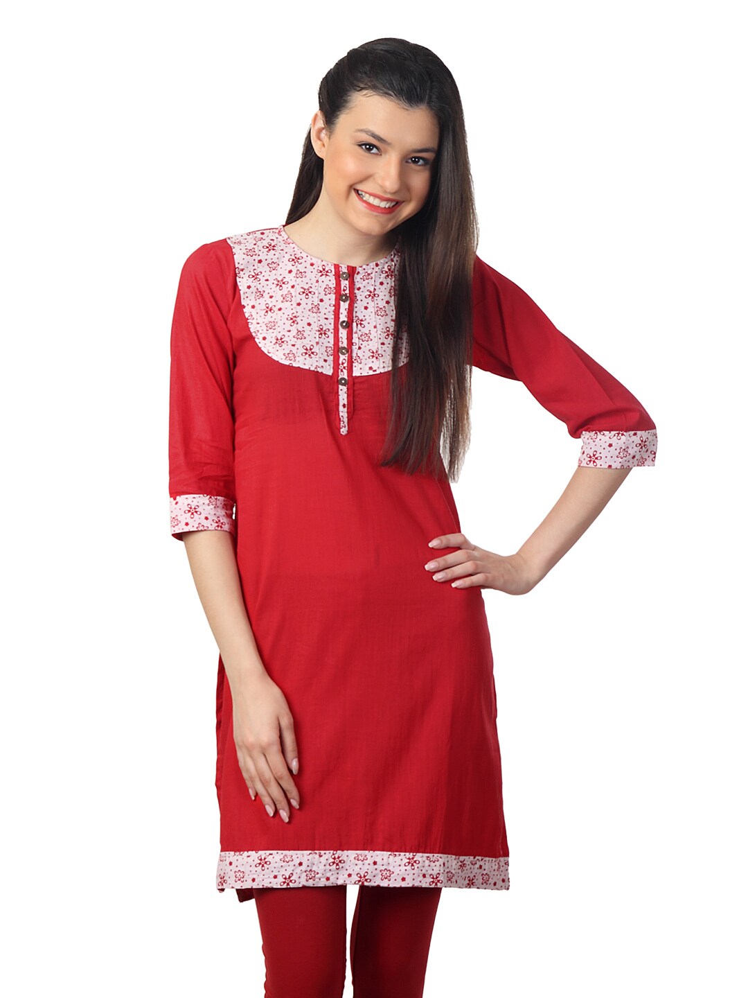 Mother Earth Women Red Kurta