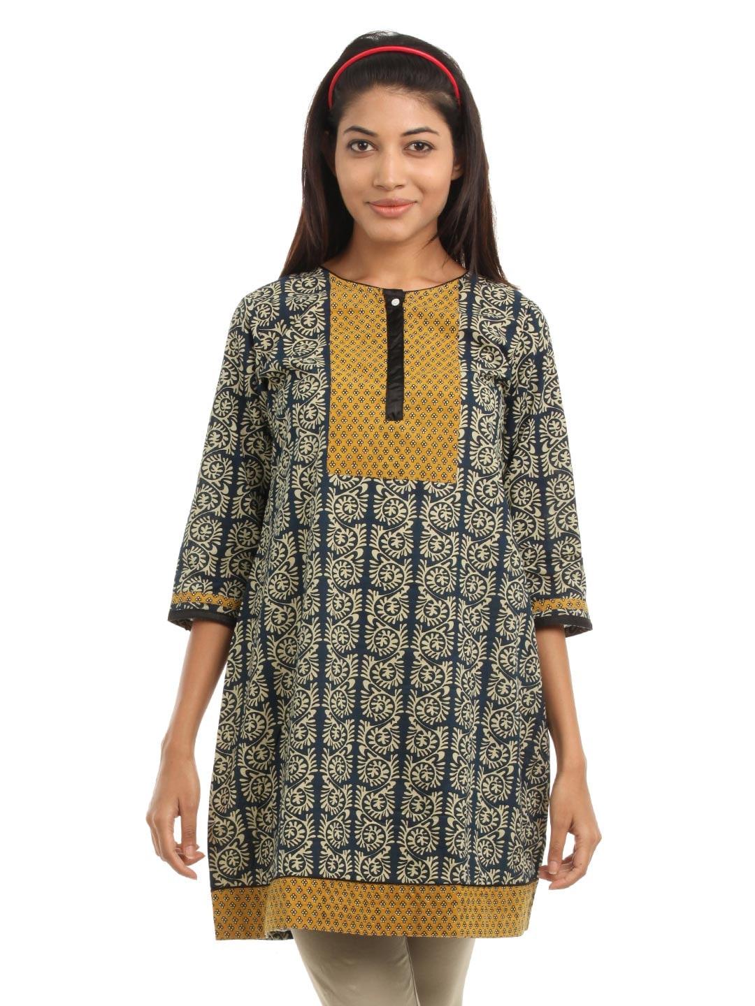 Mother Earth Women Blue Kurta