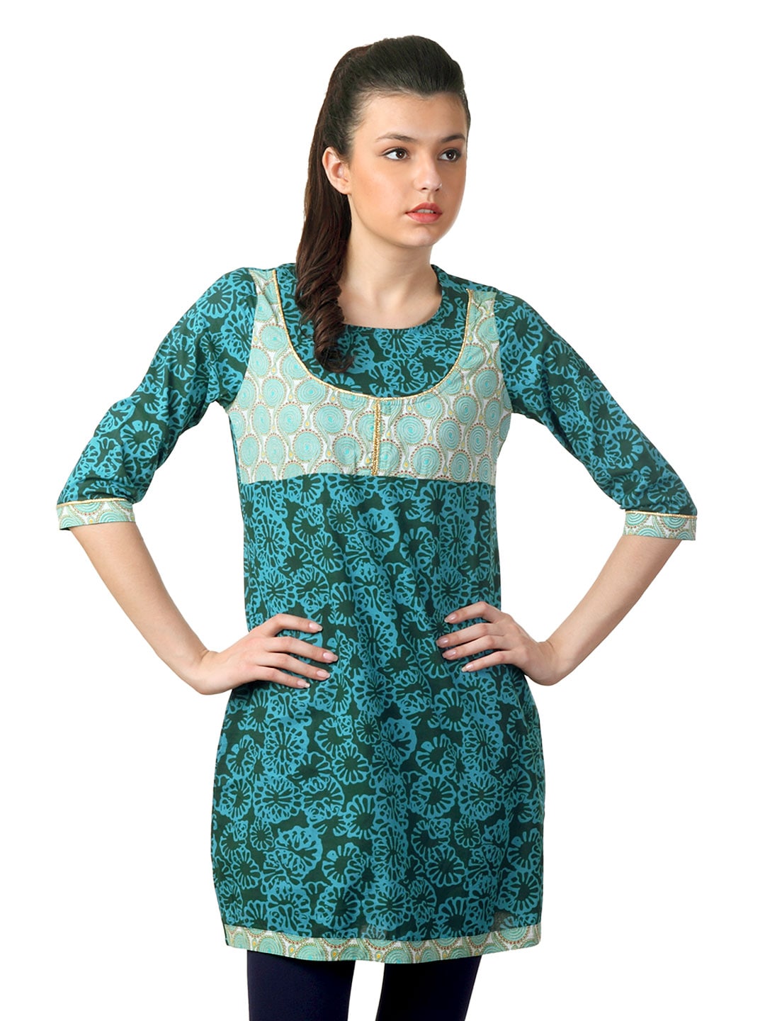 Mother Earth Women Blue Kurta