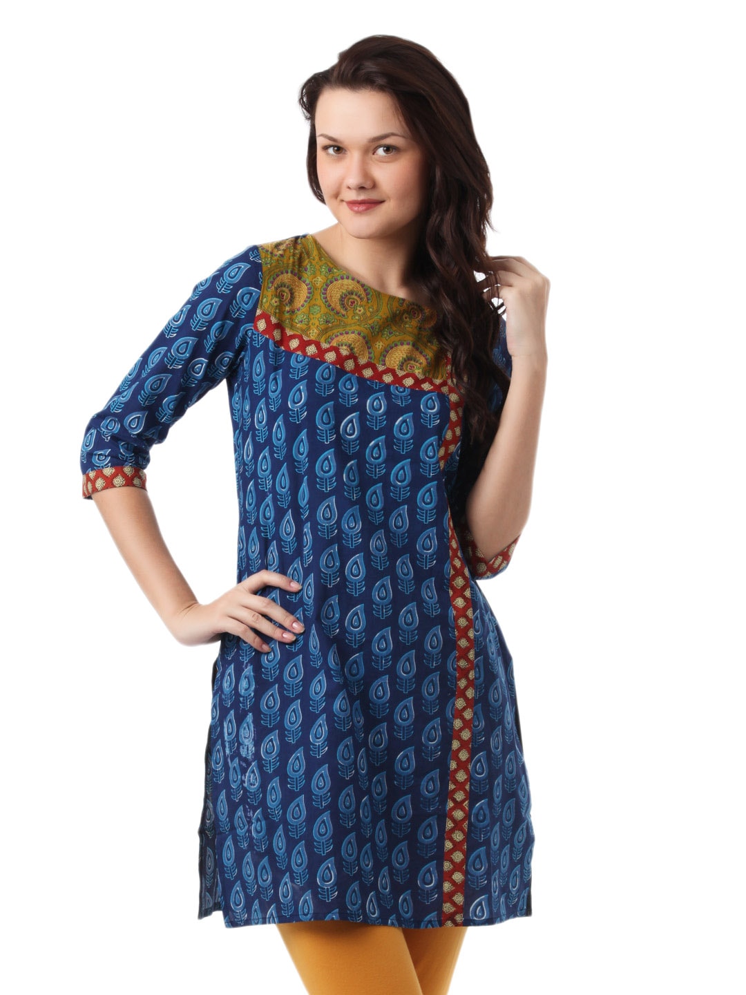 Mother Earth Women Blue Kurta