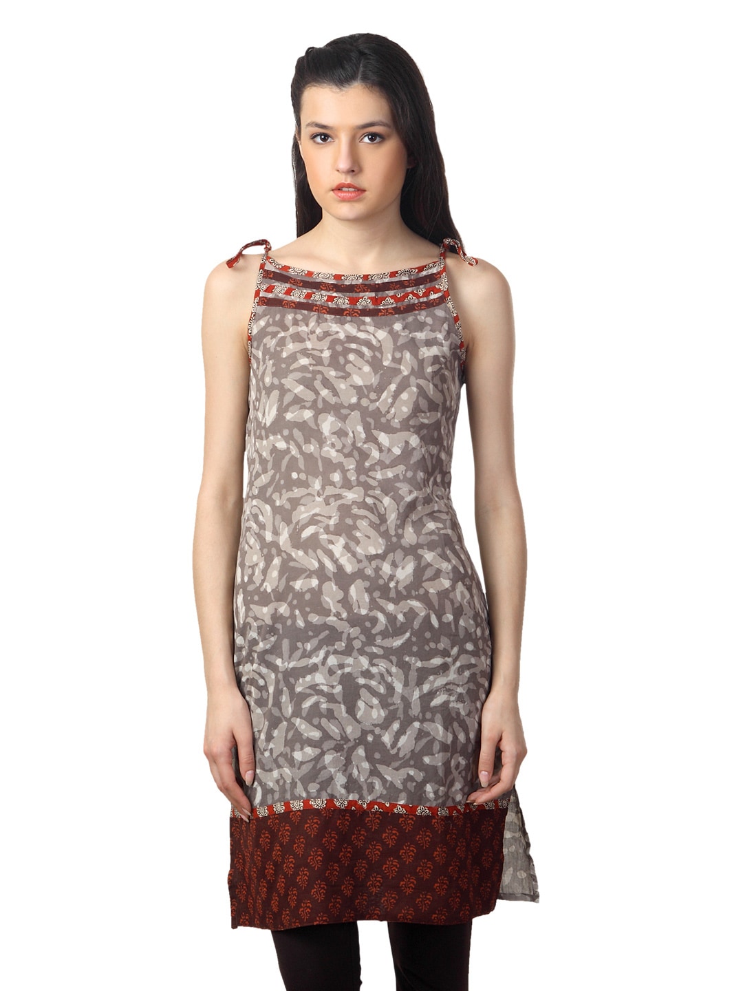 Mother Earth Women Grey Kurta