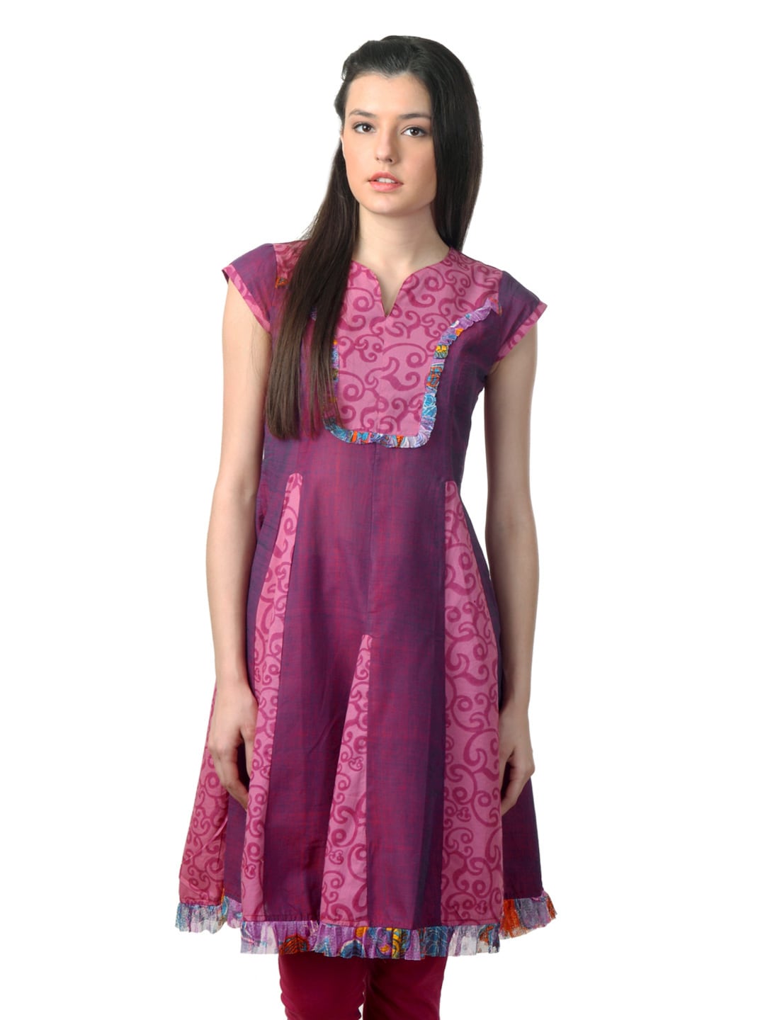 Mother Earth Women Purple Kurta