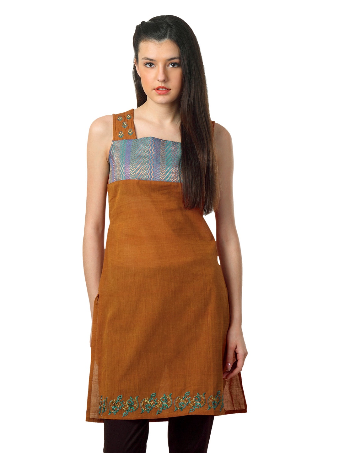 Mother Earth Women Brown Kurtas