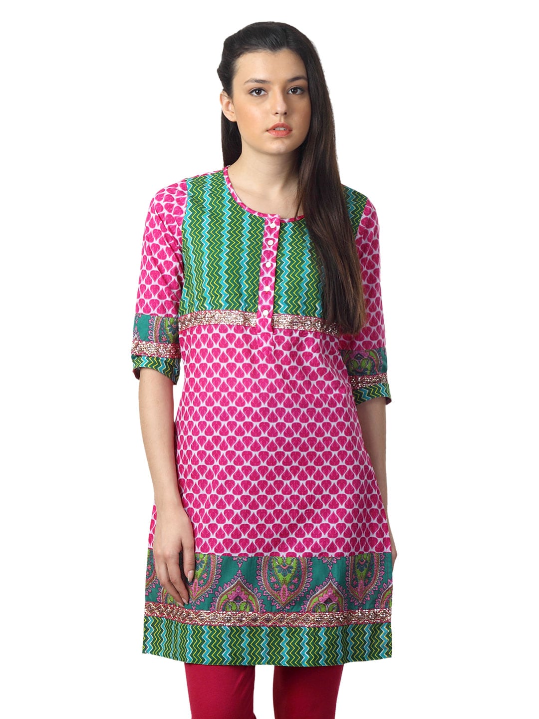 Mother Earth Women Pink Kurta