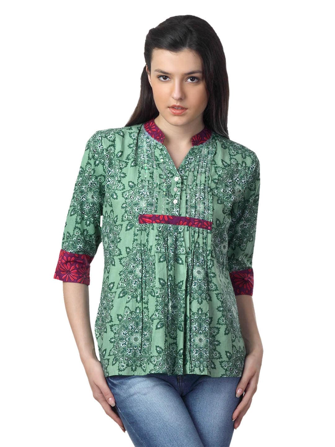 Mother Earth Women Green Top