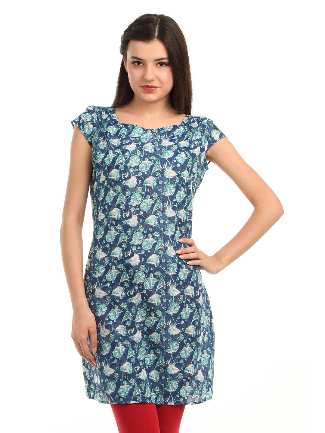 W Women Blue Kurta