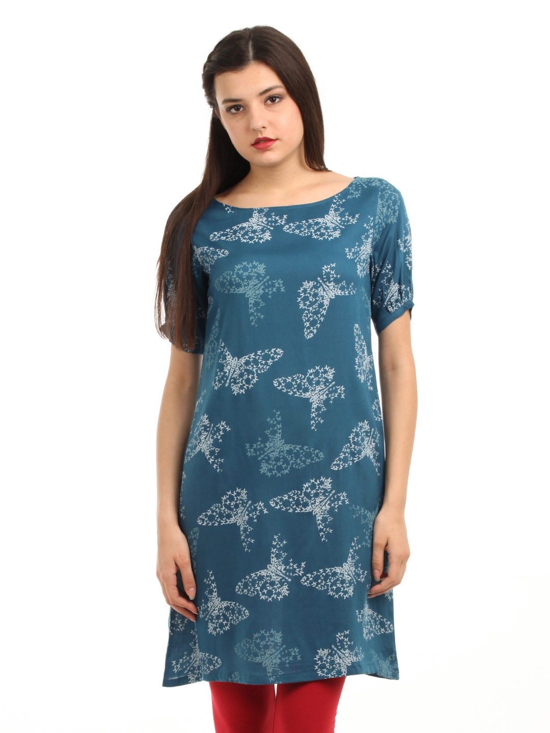 W Women Blue Kurta