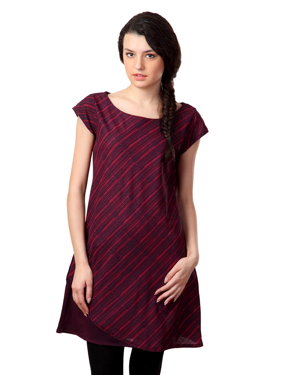 Alma Women Red Printed Kurta