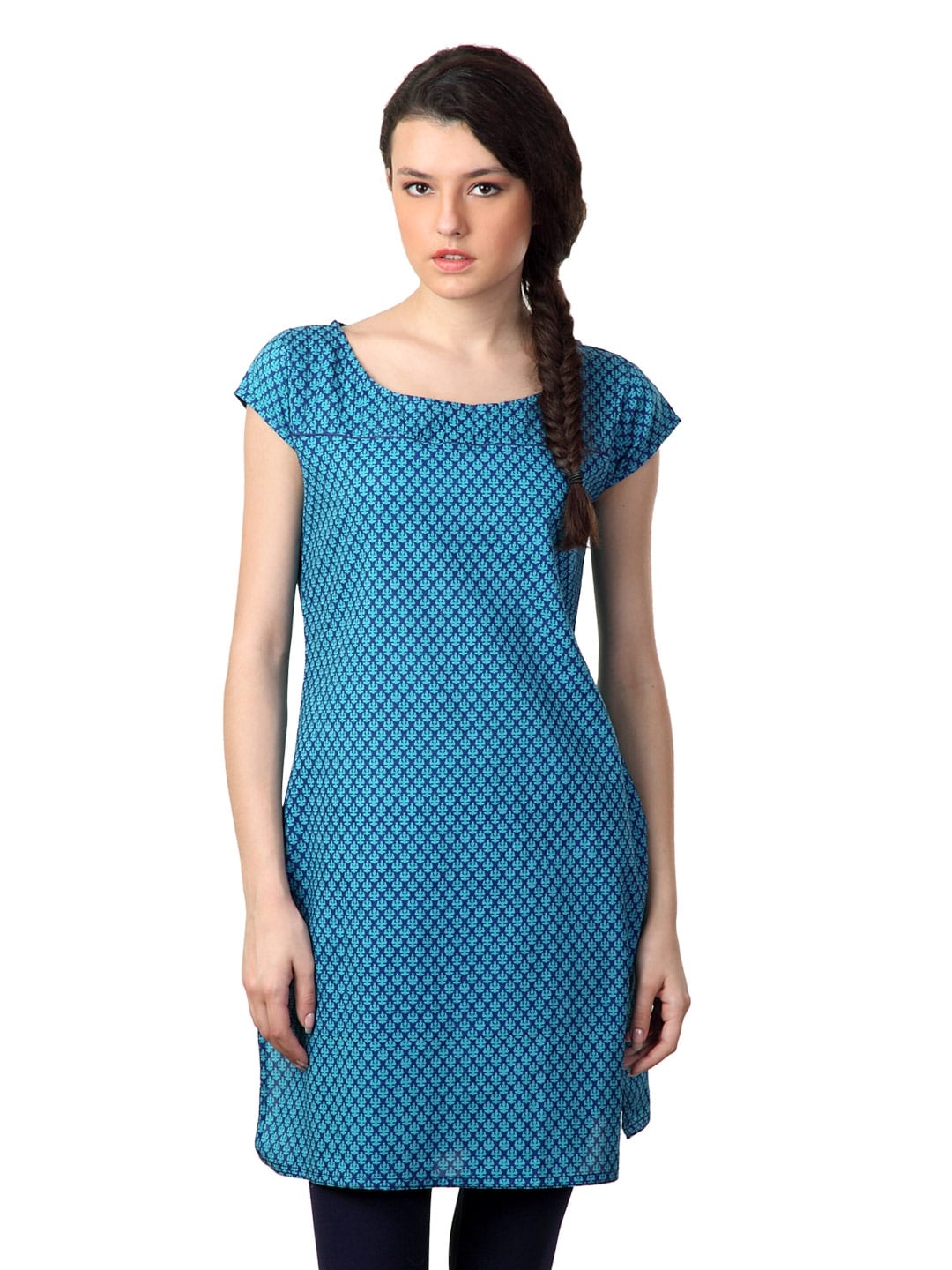 Alma Women Blue Kurta