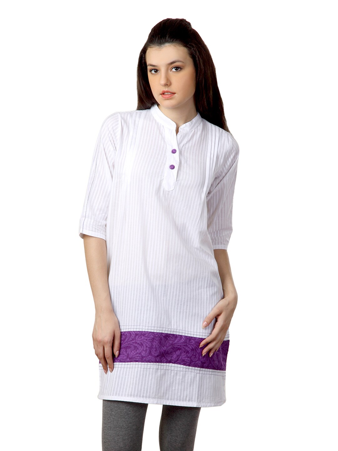 Alma Women White Kurta