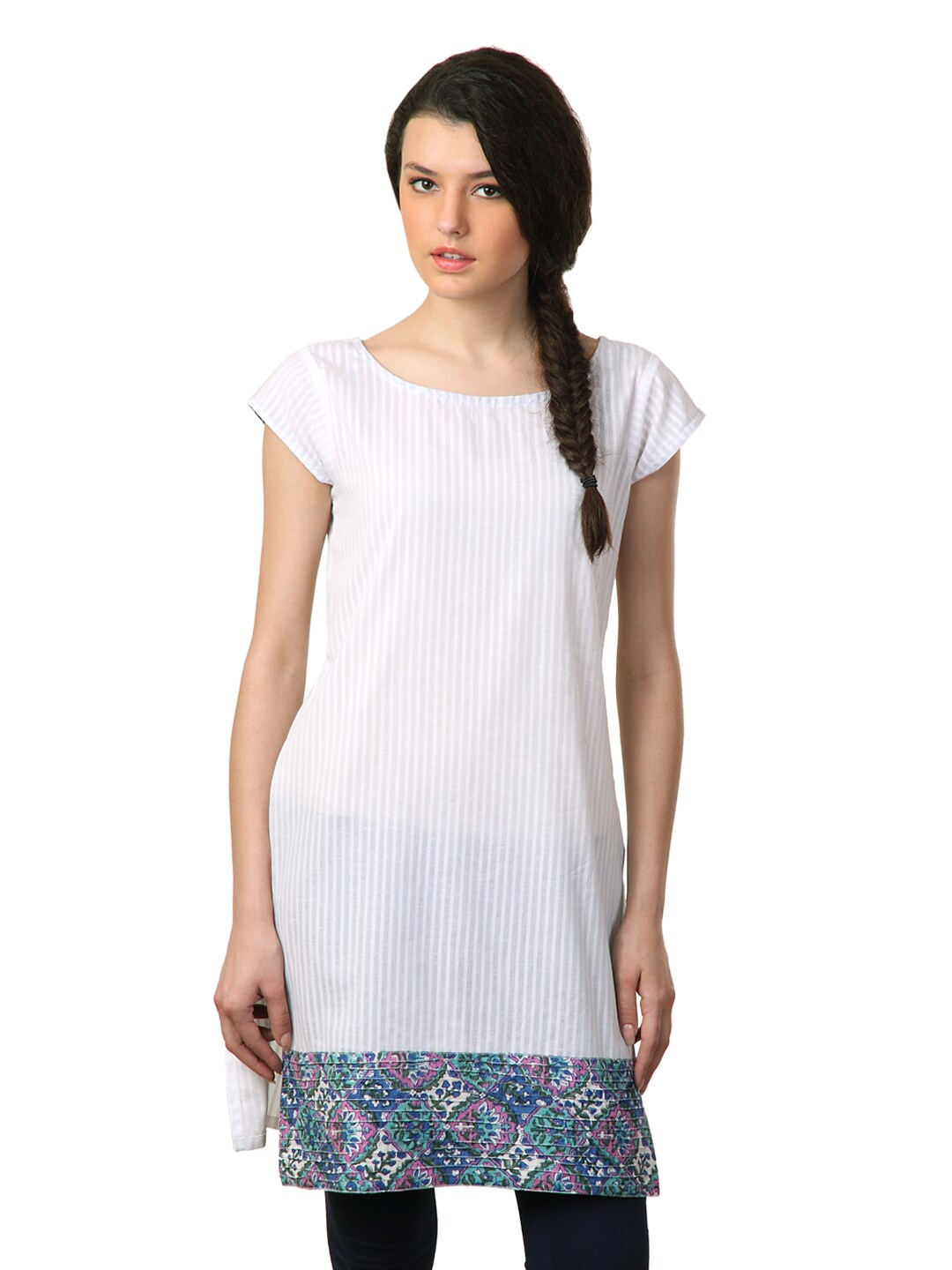 Alma Women White Kurta