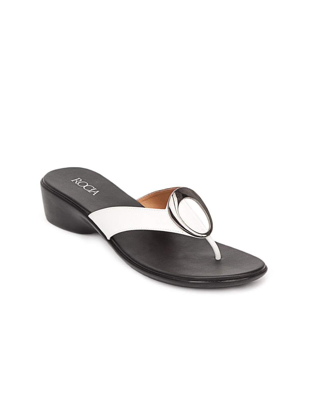 Rocia Women Black & White Sandals